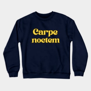 Yellow Carpe noctem Crewneck Sweatshirt